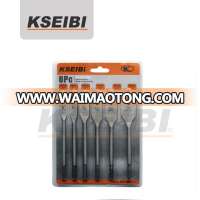 KSEIBI-Carbon Steel Flat Wood Drill Spade Bit 6 Piece Set