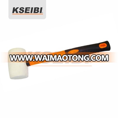 White Head Rubber Mallet Hammer PROGRIP Handle - KSEIBI