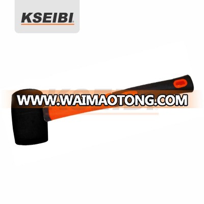 Black Head Rubber Mallet Hammer PROGRIP Handle - KSEIBI