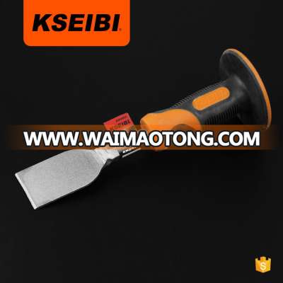 Flat Stone Chisel With Rubber Grip Adze Wood Carving Chisel -KSEIBI