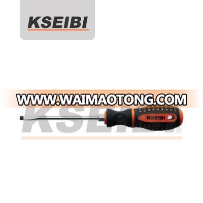 TPR Handle KSEIBI Brand Slotted Screwdriver with Hexagon Bolster