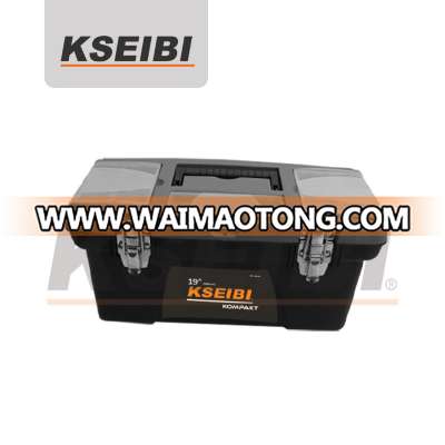 Plastic Tool Box with steel lock 19''-KSEIBI