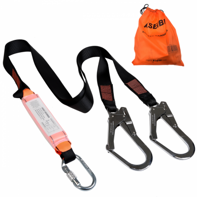 Fall Protection Lanyard Safety Line Rope With Energy Absorber