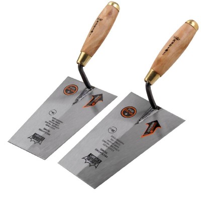 Trade Assurance 8'' Carbon Steel Forged Bricklaying Trowel With Wooden Handle