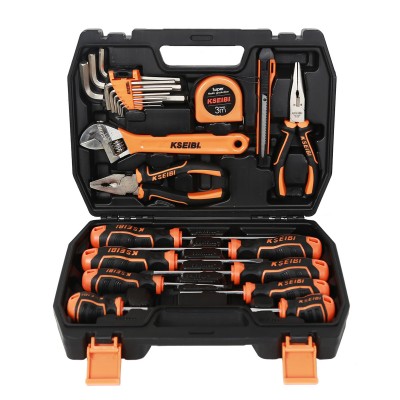 KSEIBI Full Hand Tool set 22PCS Car Repair Kit Plastic Case