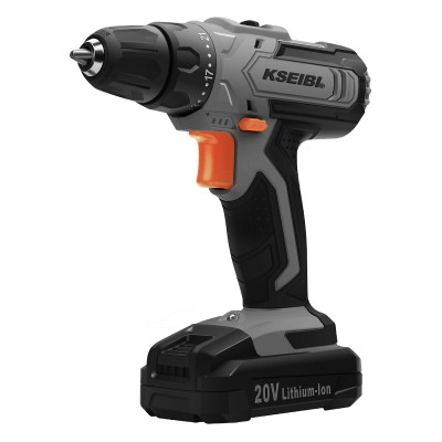 KSEIBI Cordless Screwdriver Heavy-duty 20V Cordless Drill 2 Batteries Power Tools